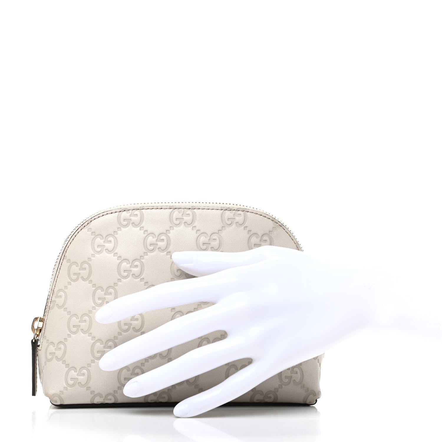 Gucci Guccissima Cosmetic Case Off White 2 of 7