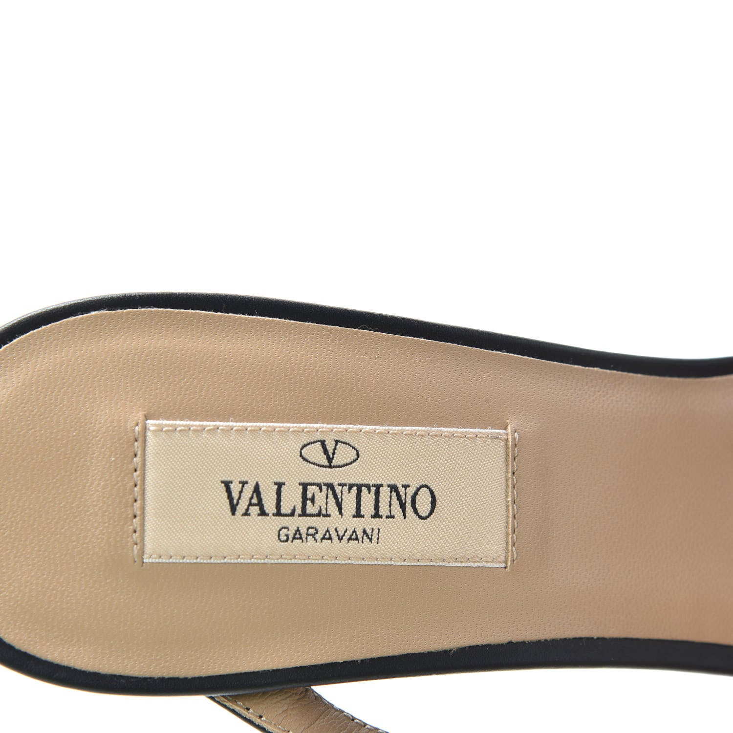 Valentino Garavani Pebbled Calfskin Rockstud Cross Strap 50mm Mules 38 Black 8 of 10
