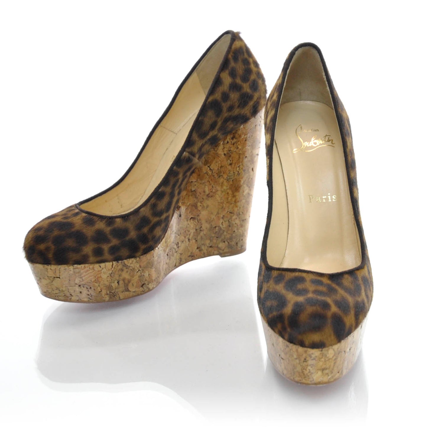 Leopard Pony Hair Coroclic 140 Wedges 37.5