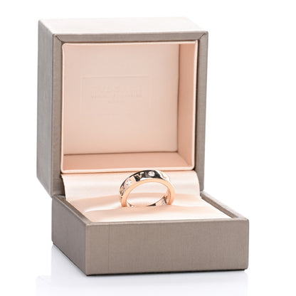 Bulgari 18K Rose Gold 7 Diamond B.Zero1 Essential Band Ring 51 5.75 5 of 5