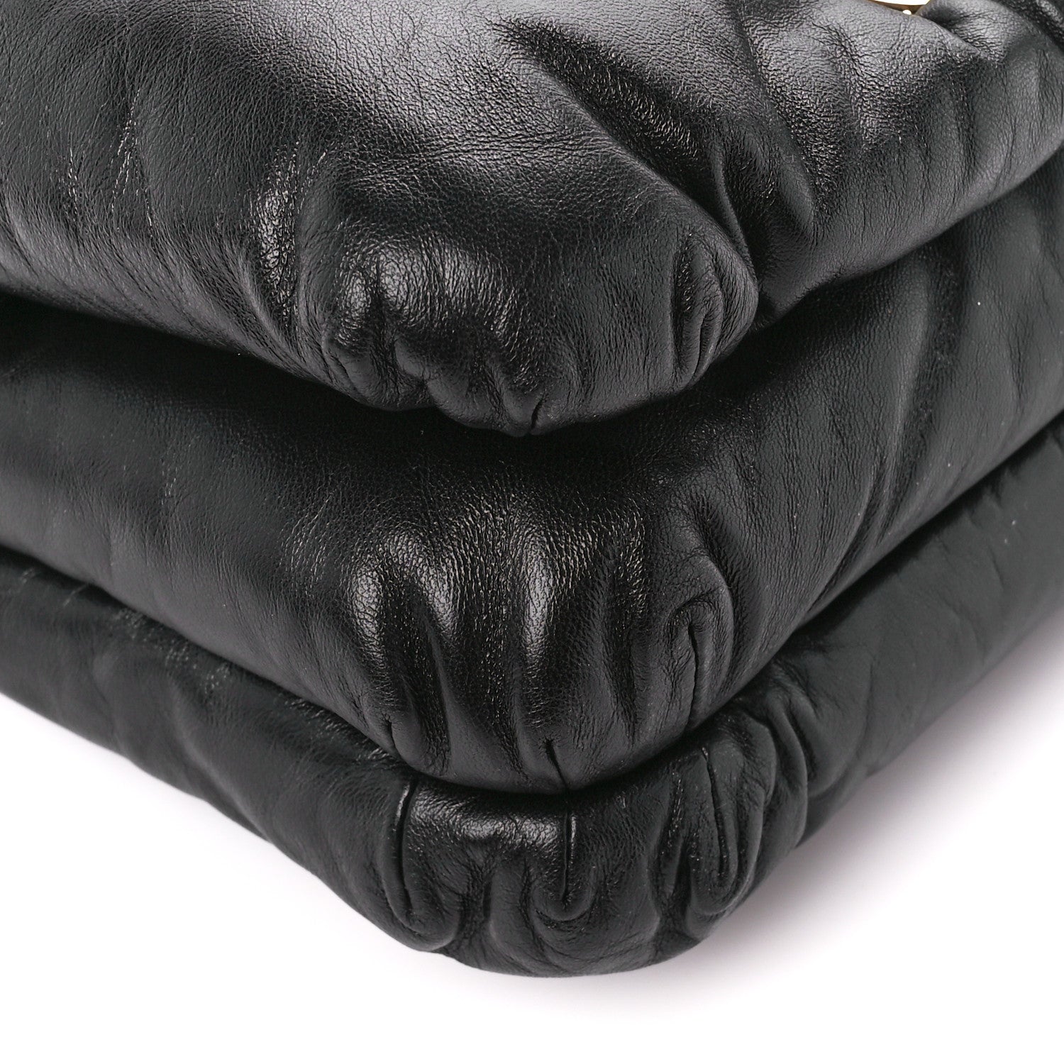 Loewe Lambskin Small Goya Puffer Bag Black 10 of 11
