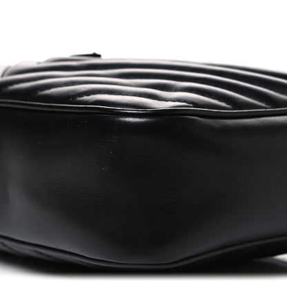 Saint Laurent Calfskin Matelasse Monogram Monochrome Lou Camera Bag Black 10 of 11