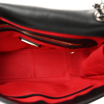 Christian Louboutin Calfskin Small Sweet Charity NV Shoulder Bag Black 5 of 9