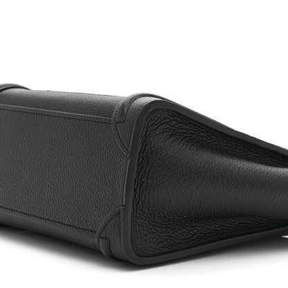 Celine Drummed Calfskin Nano Luggage Black 11 of 11