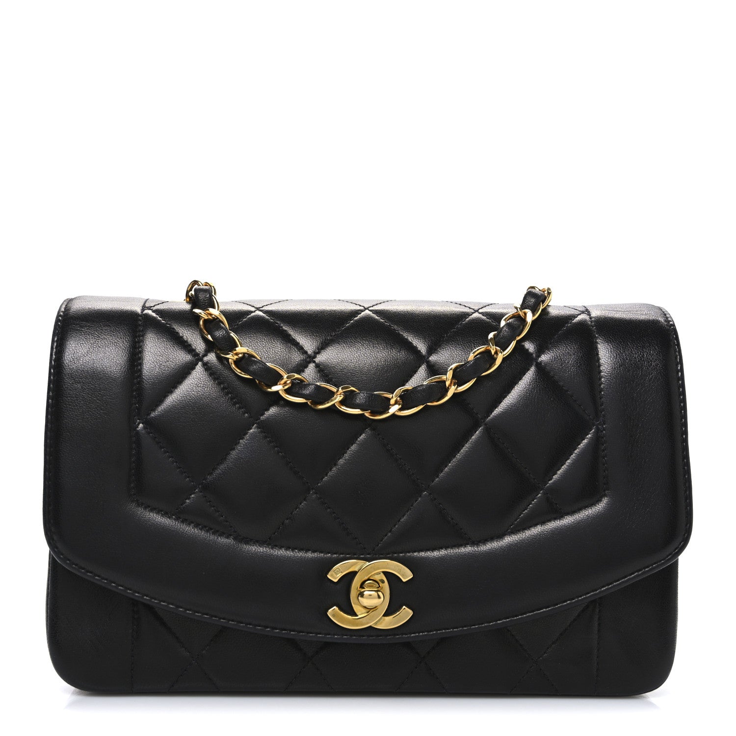 Chanel Lambskin Quilted Small Single Flap Black 1 of 11