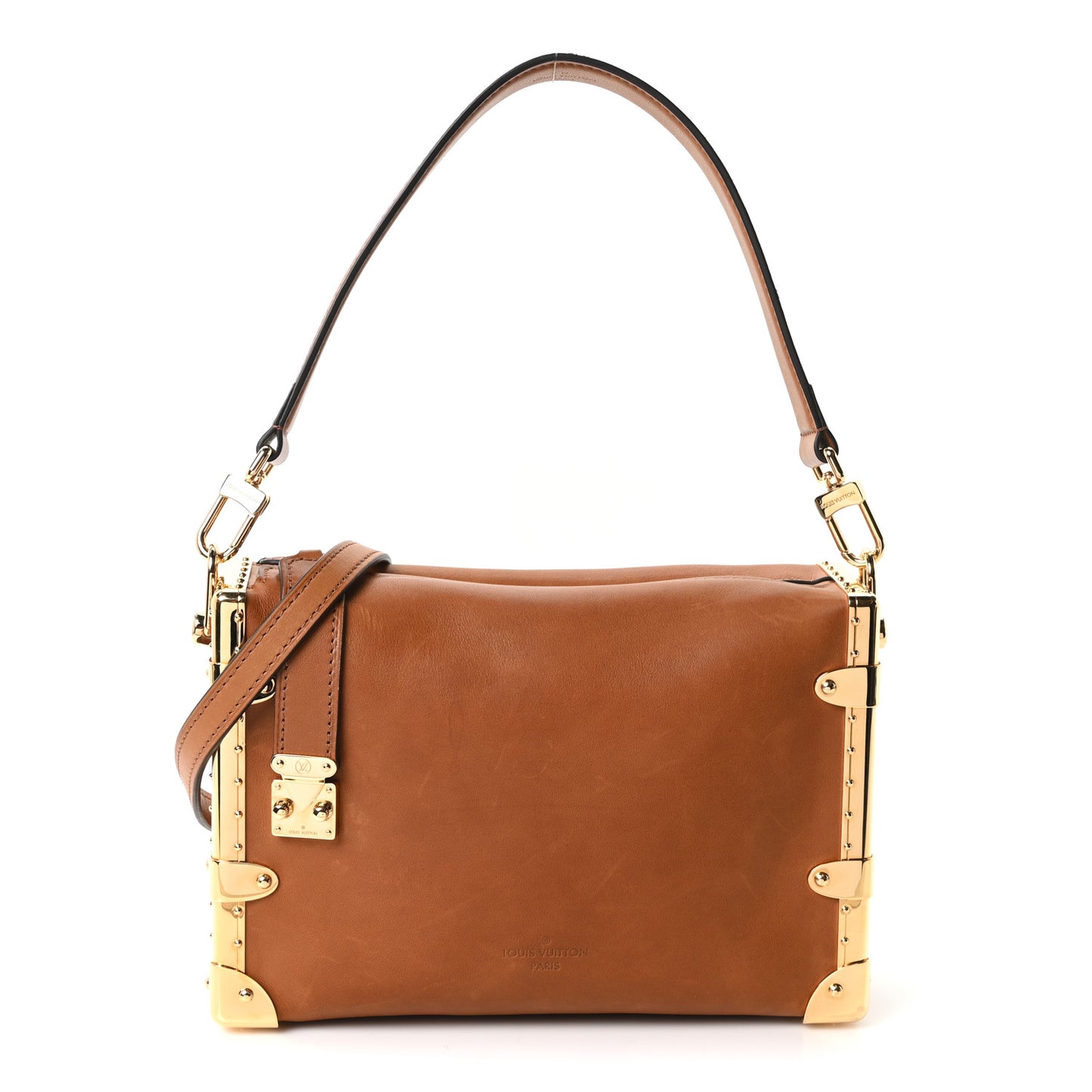Calfskin Side Trunk MM Tan
