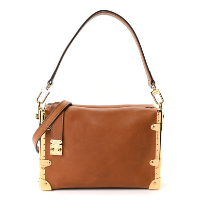 Louis Vuitton Calfskin Side Trunk MM Tan 1 of 9