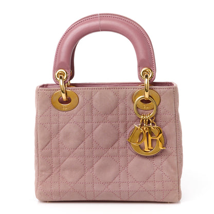 Christian Dior Suede Cannage Mini Lady Dior Pink 1 of 10