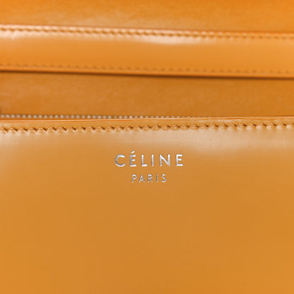 Celine Spazzolato Calfskin Medium Classic Box Flap Bag Daffodil 8 of 14