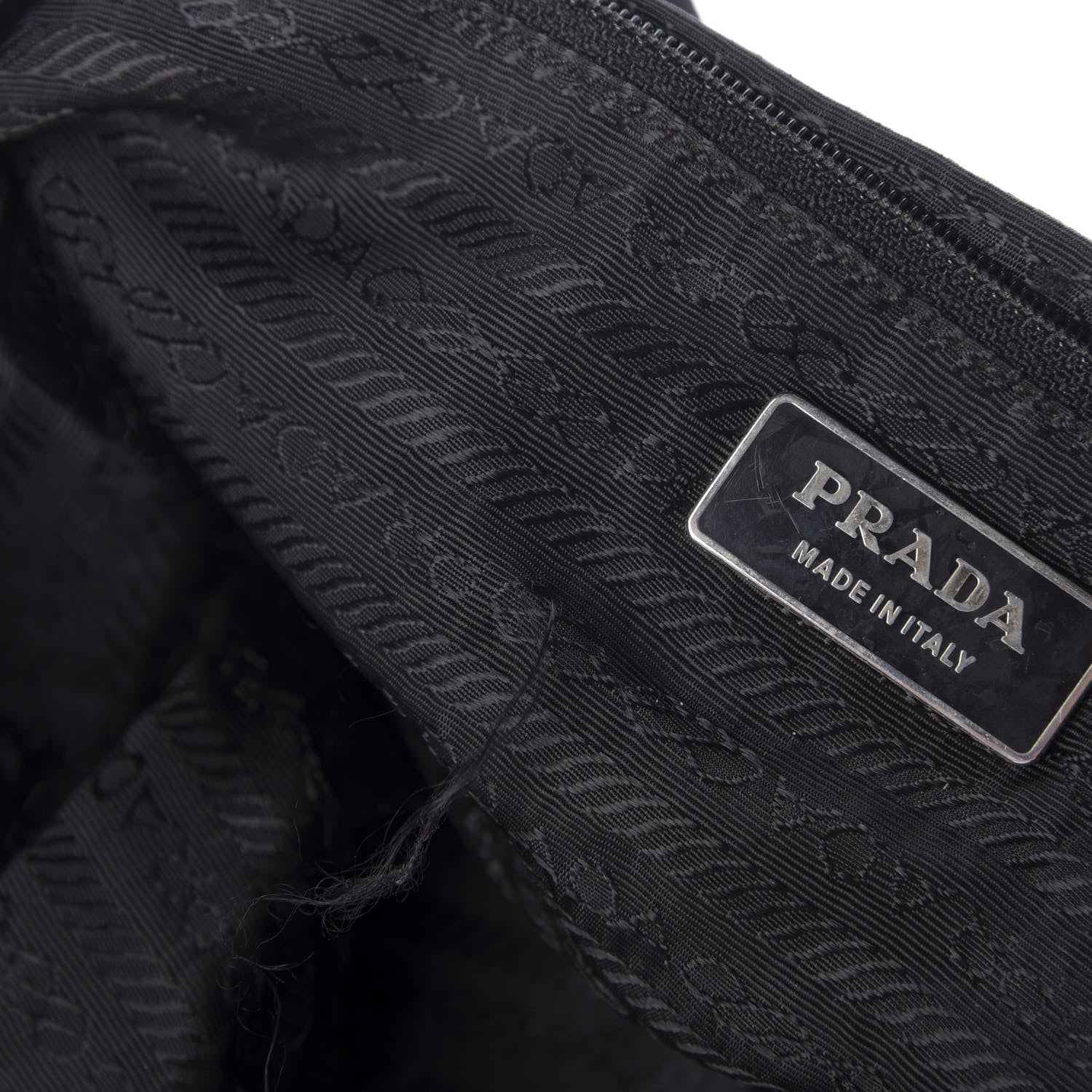 Prada Nylon Vela Medium Cinch Backpack Black 8 of 10