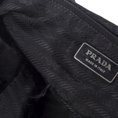 Prada Nylon Vela Medium Cinch Backpack Black 8 of 10