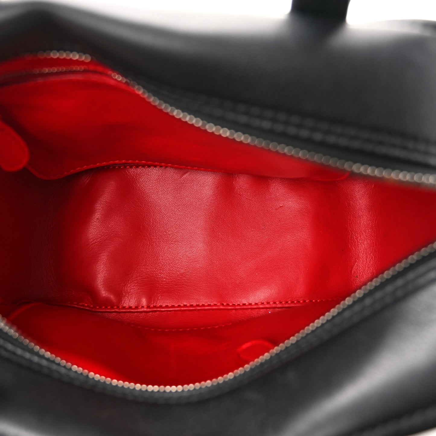 Shiny Day Calfskin XS Triangle Square Bag Black