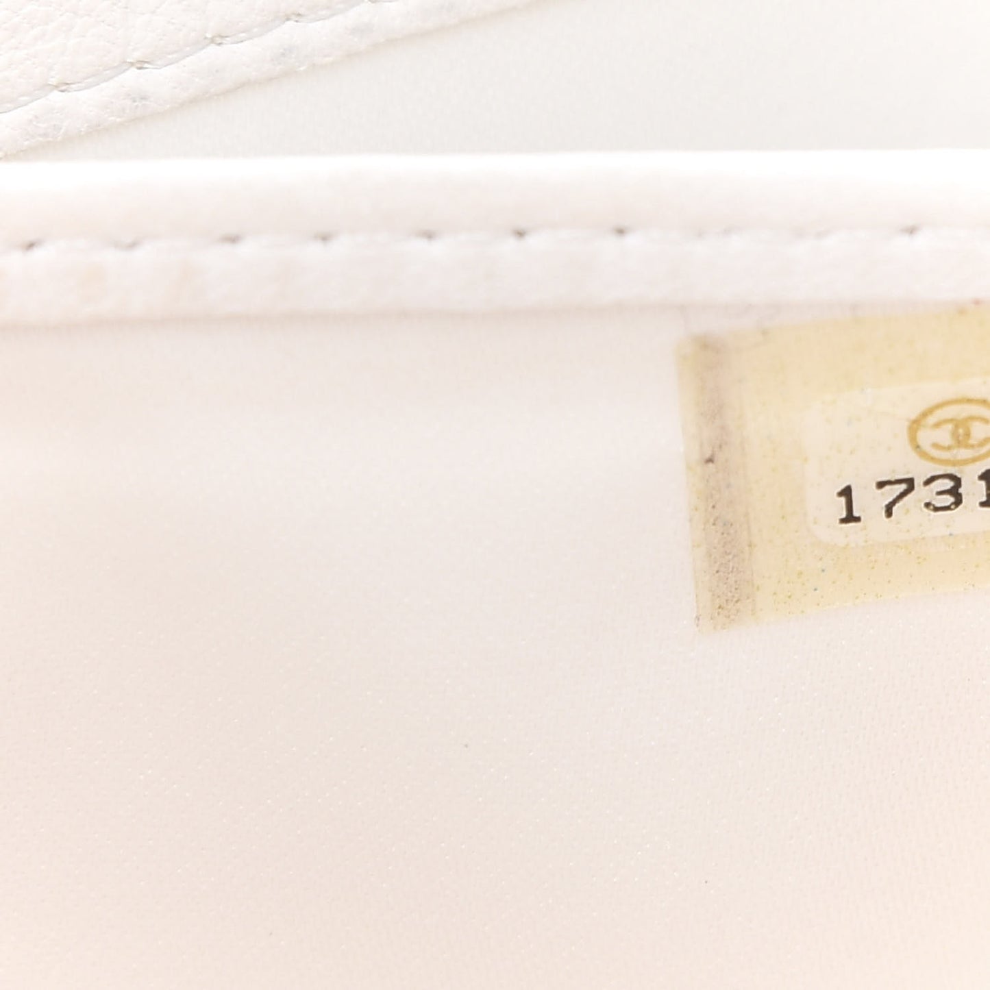 Tweed Quilted Zip Flap Wallet White