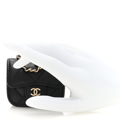 Chanel Caviar Quilted Airpods Pro Case Black 2 of 9