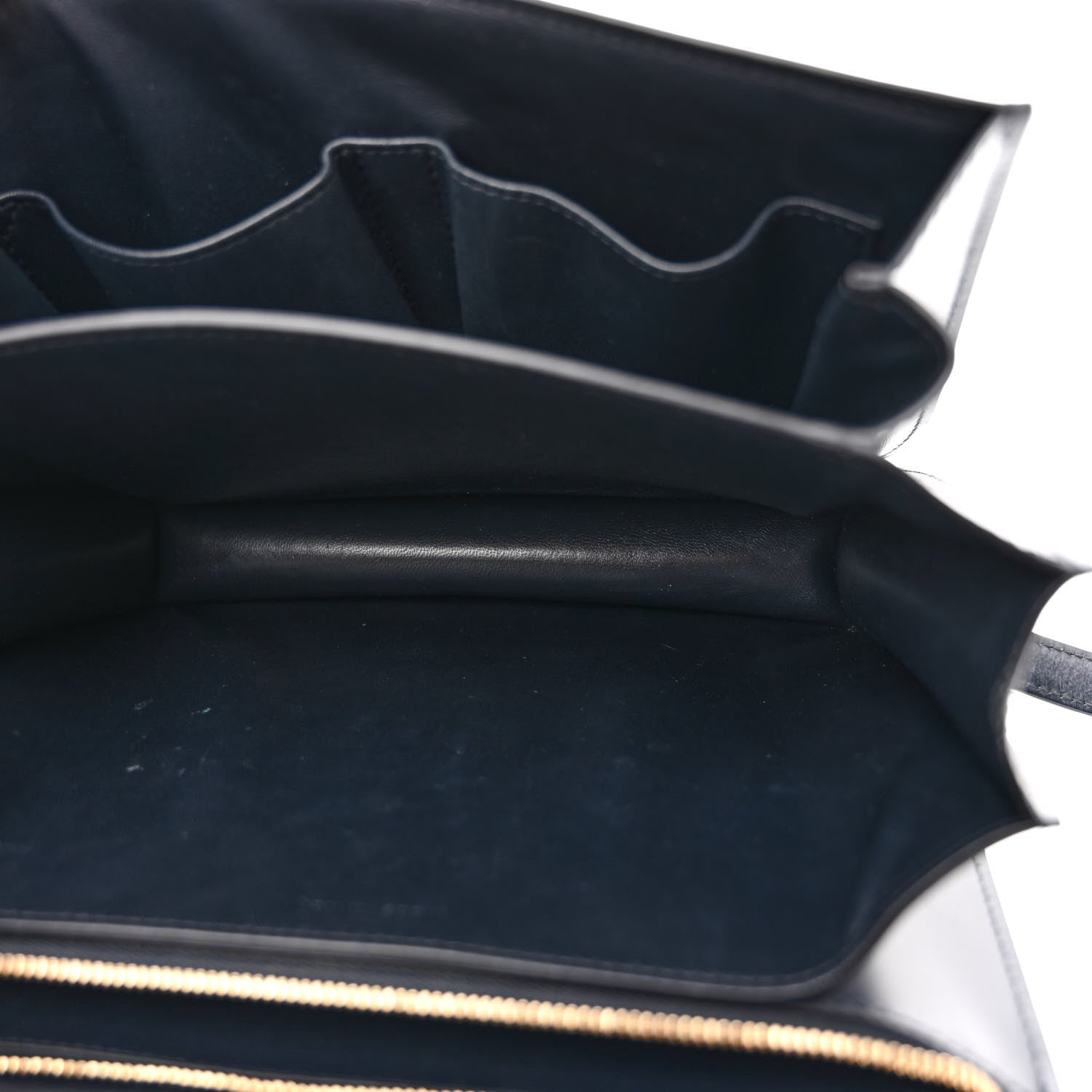 Celine Box Calfskin Medium Classic Box Flap Bag Navy 5 of 15