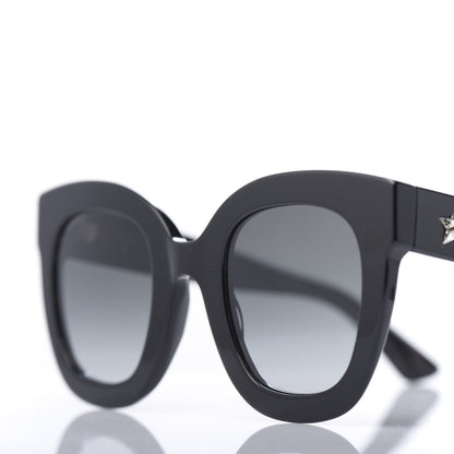 Gucci Round Frame Star Sunglasses GG0208S Black 7 of 8