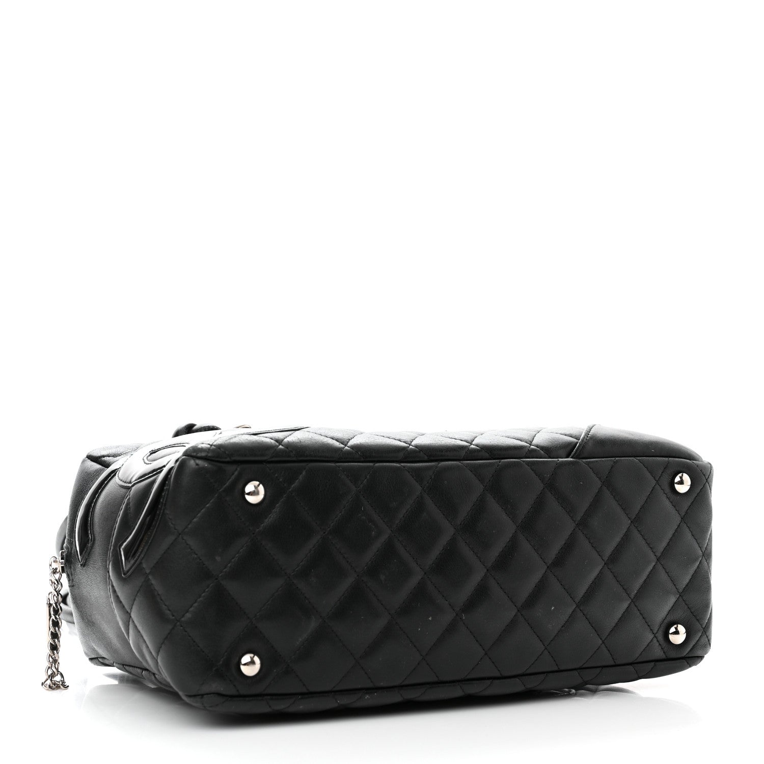 Chanel Calfskin Quilted Large Cambon Bowler Black 4 of 12