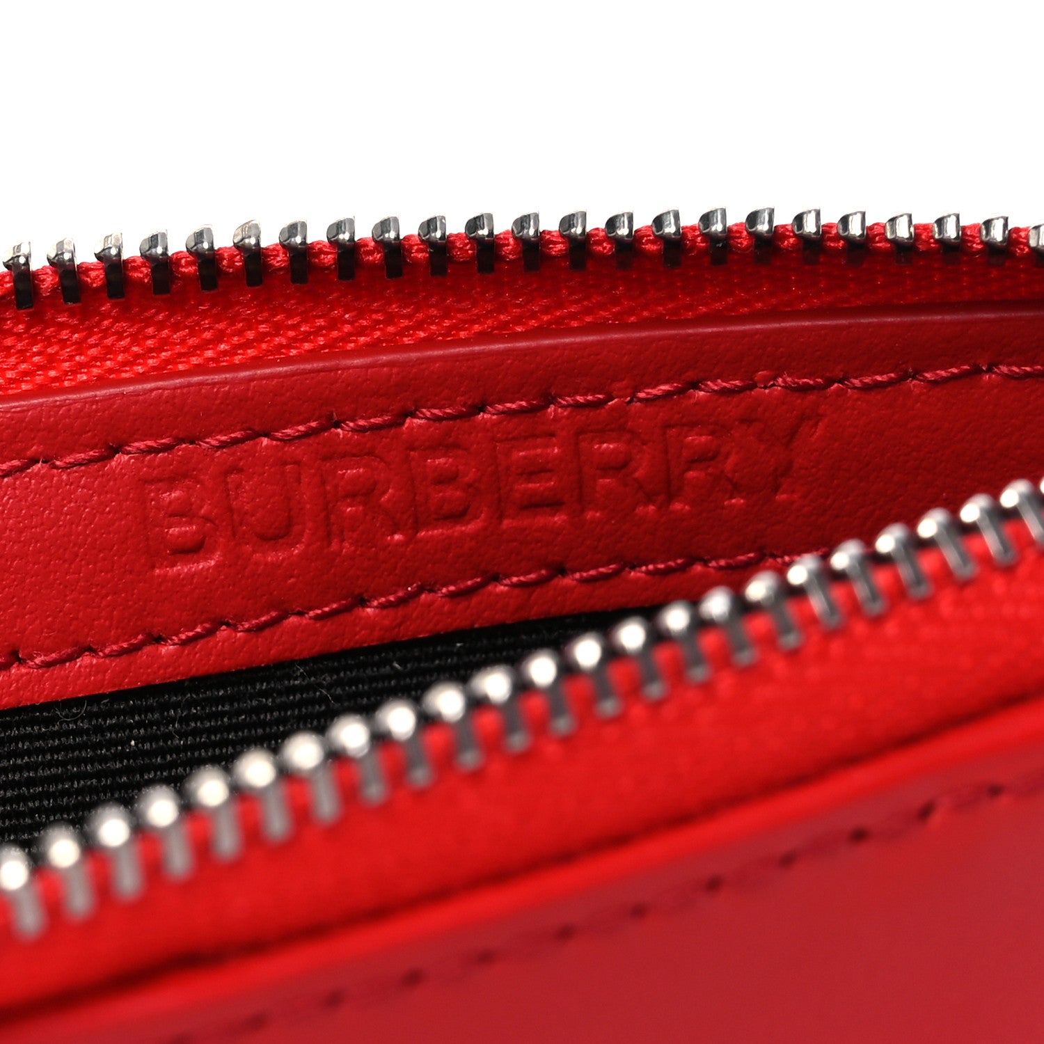 Burberry Calfskin London England Print Logo Alwyn Card Holder Bright Red 6 of 12