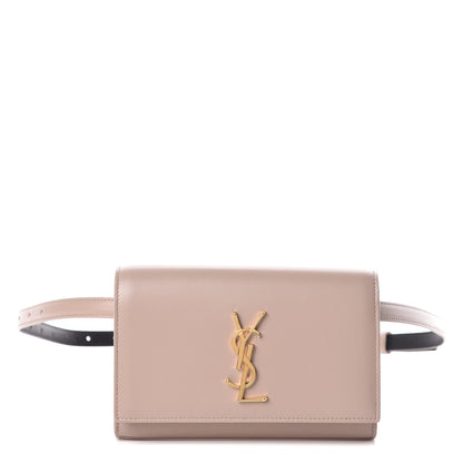 Saint Laurent Smooth Calfskin Monogram Kate Belt Bag Natural 1 of 9