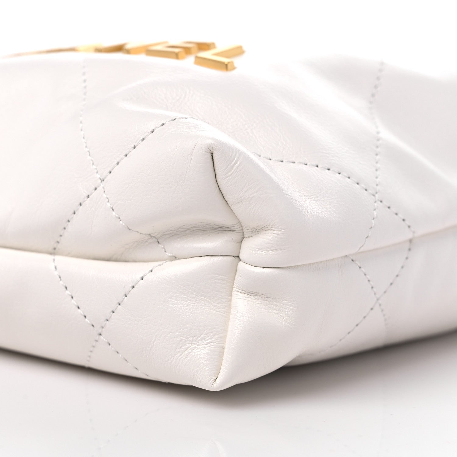 Chanel Shiny Calfskin Quilted Mini Chanel 22 White 9 of 10