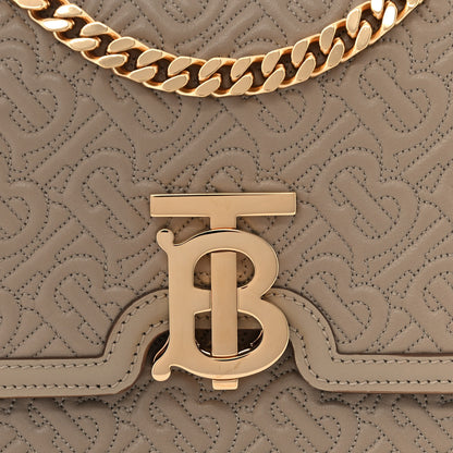 Burberry Calfskin Monogram Embossed Small TB Chain Bag Honey 10 of 10