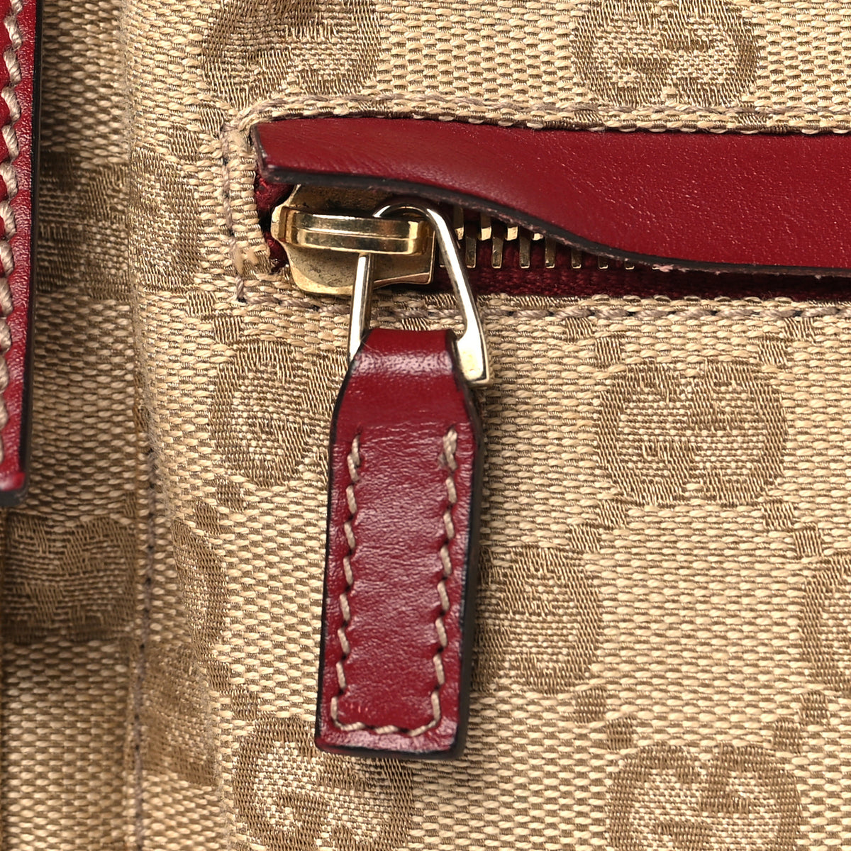 Gucci GG Monogram Double Pocket Belt Bag Red 10 of 13