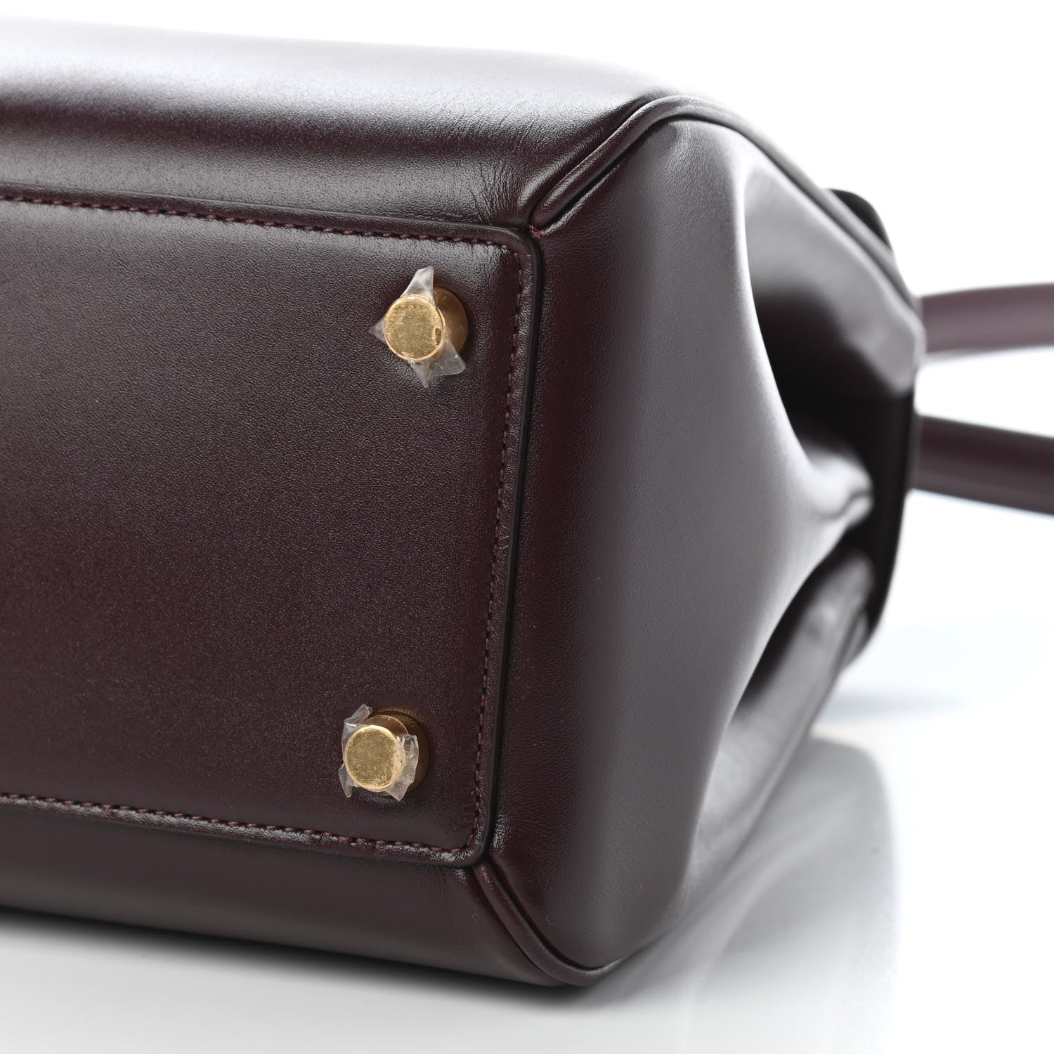 Celine Satinated Calfskin Medium 16 Top Handle Bag Burgundy 8 of 8
