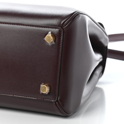 Celine Satinated Calfskin Medium 16 Top Handle Bag Burgundy 8 of 8