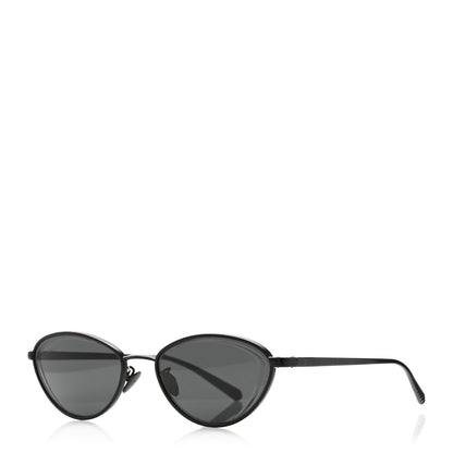 Chanel Metal Cat Eye Sunglasses 4255 Black 1 of 6