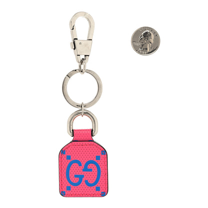 Gucci Calfskin GG Tennis Bi-color Embossed GG Key Charm Modern Fucsia Modern Blue 2 of 4