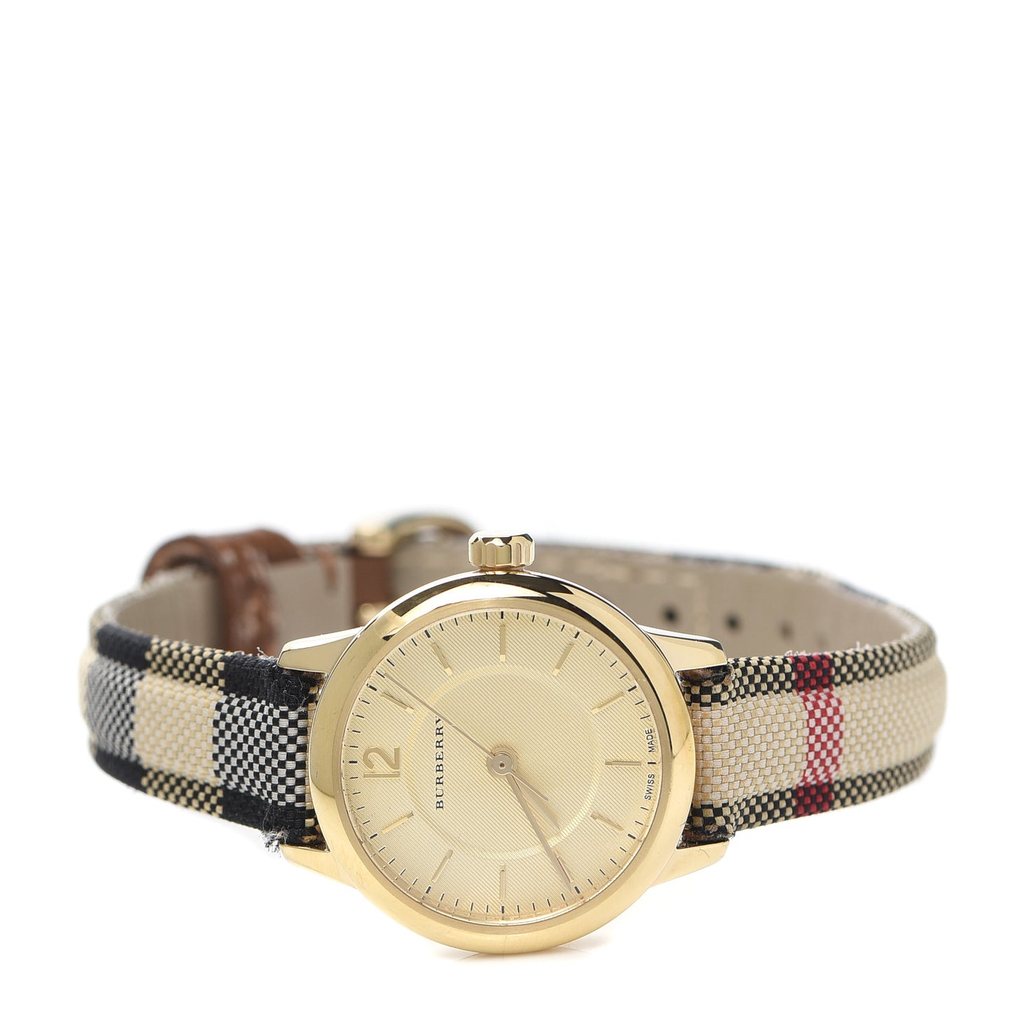 Stainless Steel Calfskin 26mm Classic Quartz Watch Champagne BU10201