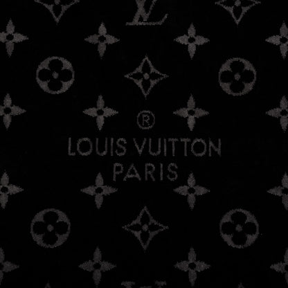 Louis Vuitton Cotton Monogram Eclipse Beach Towel Black 2 of 4