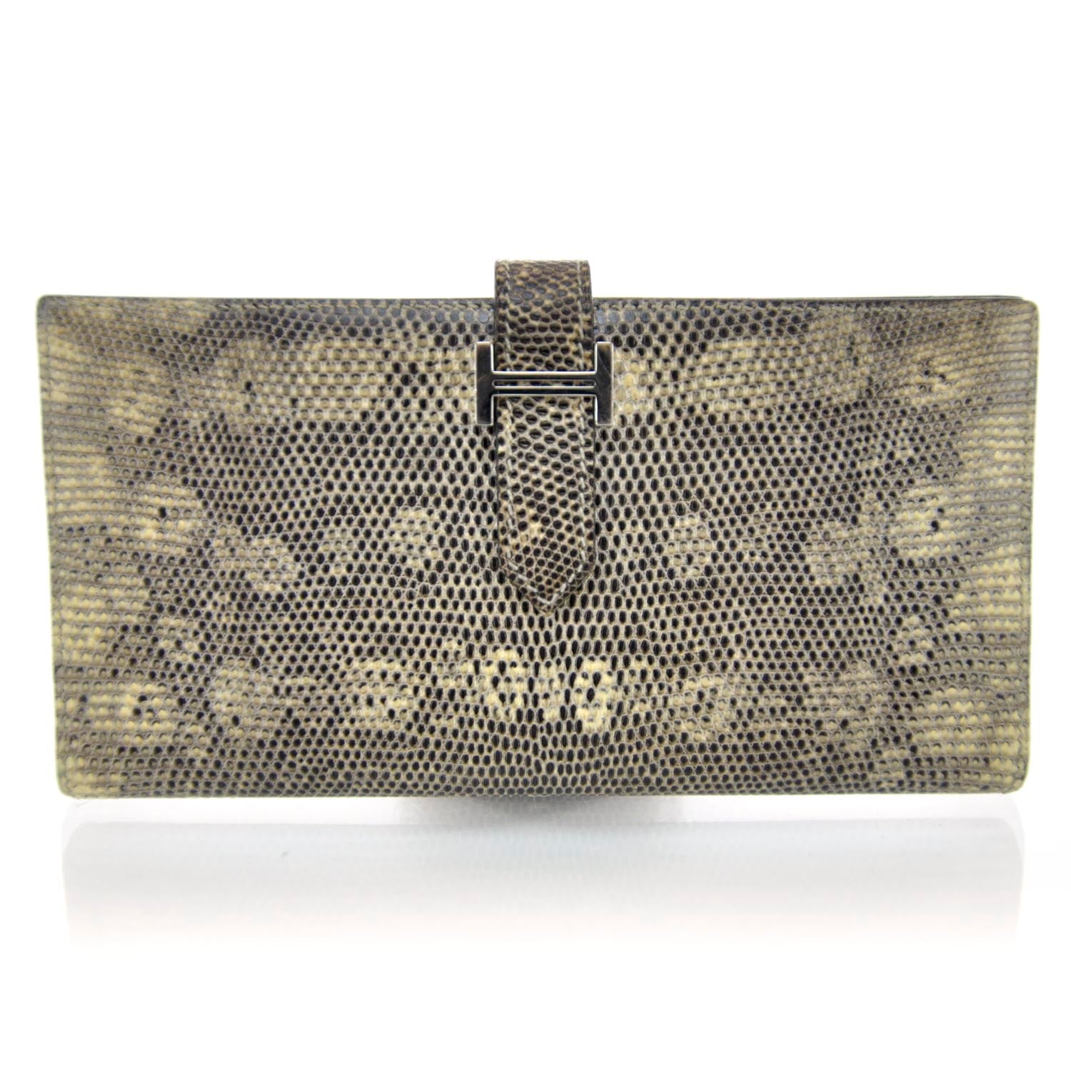 Hermes Lizard Bearn Wallet Ombre 1 of 10