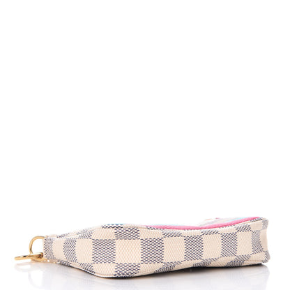 Louis Vuitton Damier Azur 2015 Christmas Animation Mini Pochette Accessories 4 of 8