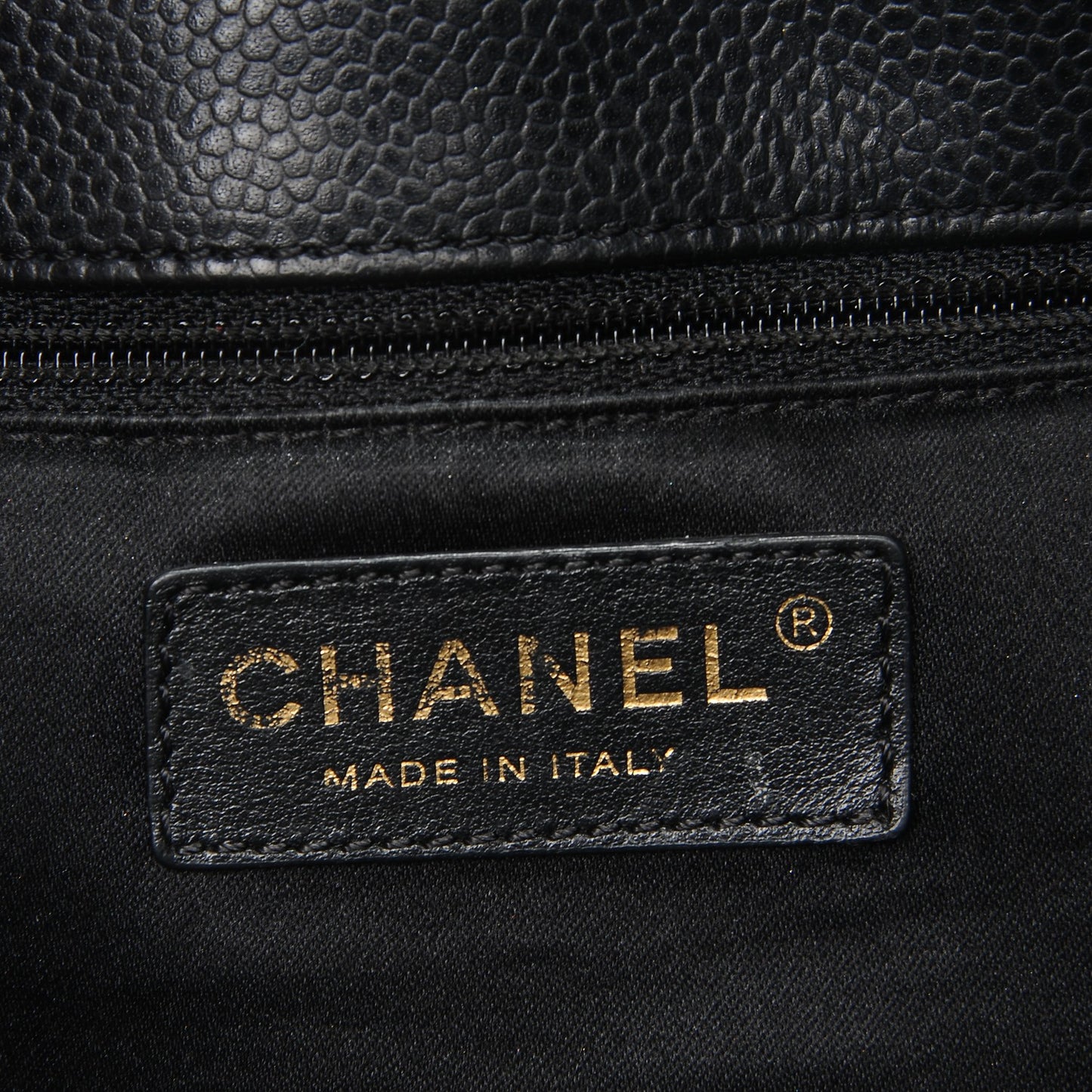 Caviar Quilted Grand Shopping Tote GST Black