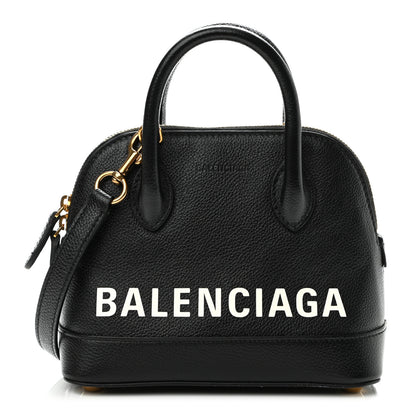 Balenciaga Grained Calfskin XXS Ville Top Handle Bag Black 1 of 11