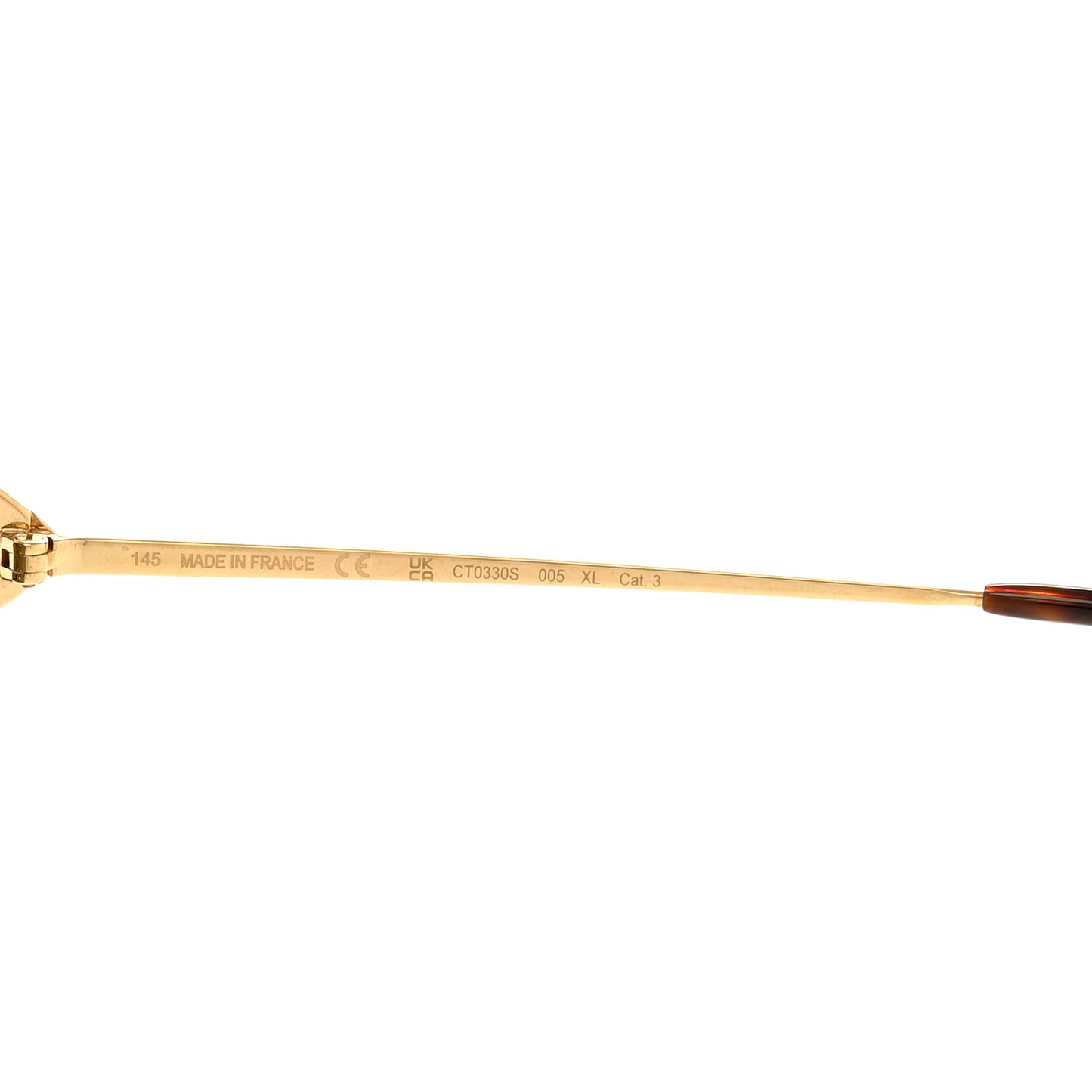 Metal Classic C De Cartier Sunglasses CT0330S Gold Green