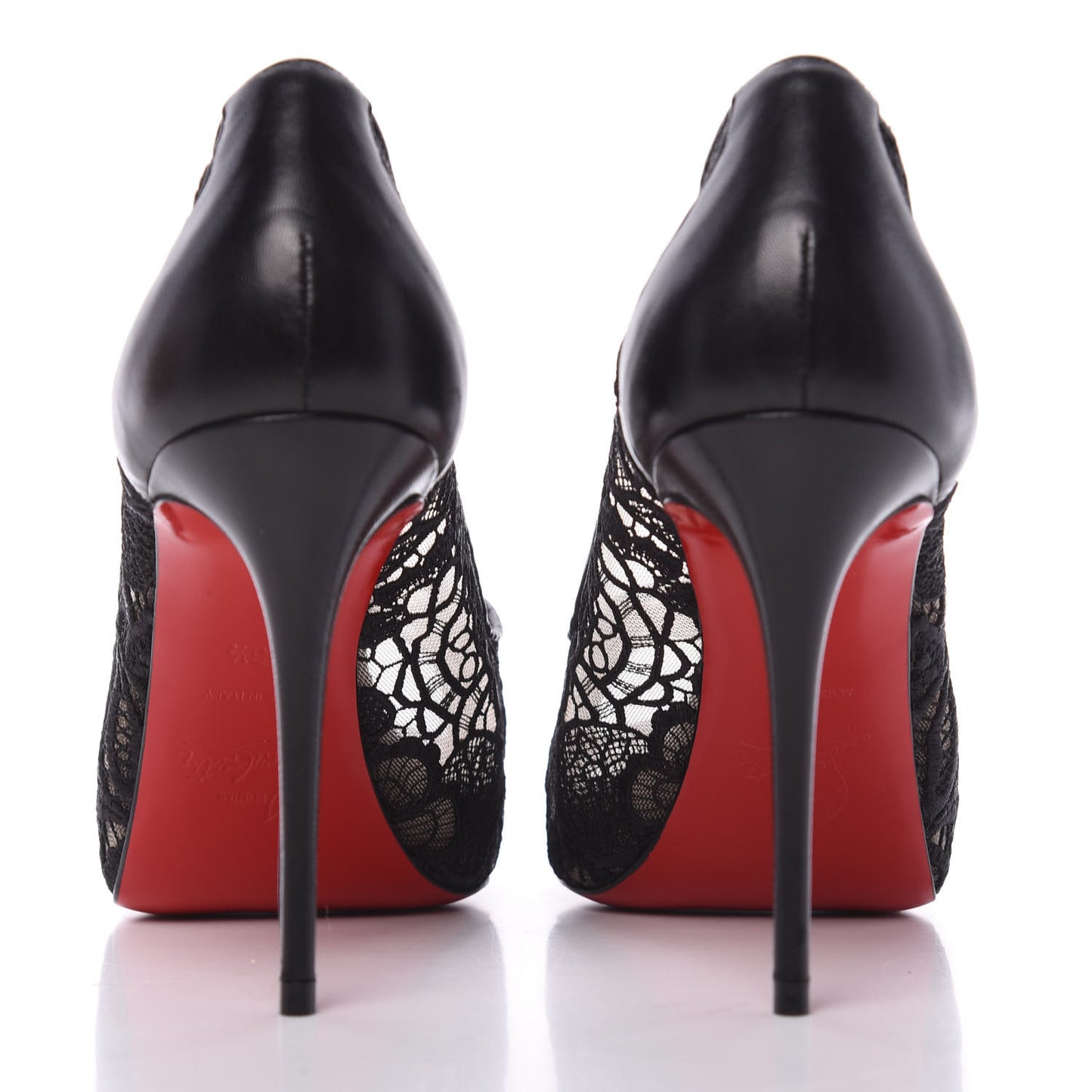 Nappa Rete Very Lace 100 Pumps 36.5 Black