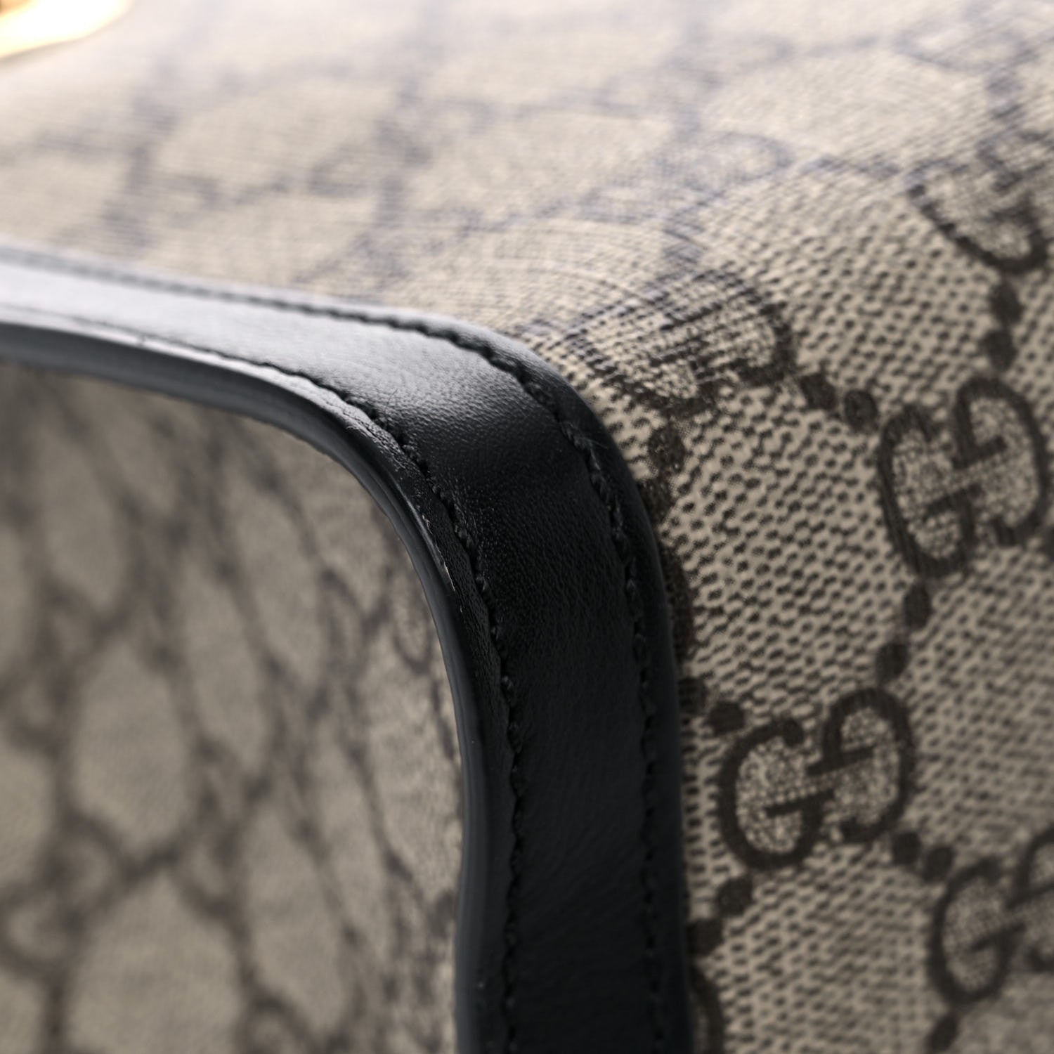 Gucci GG Supreme Monogram Small Padlock Tote Black 11 of 17