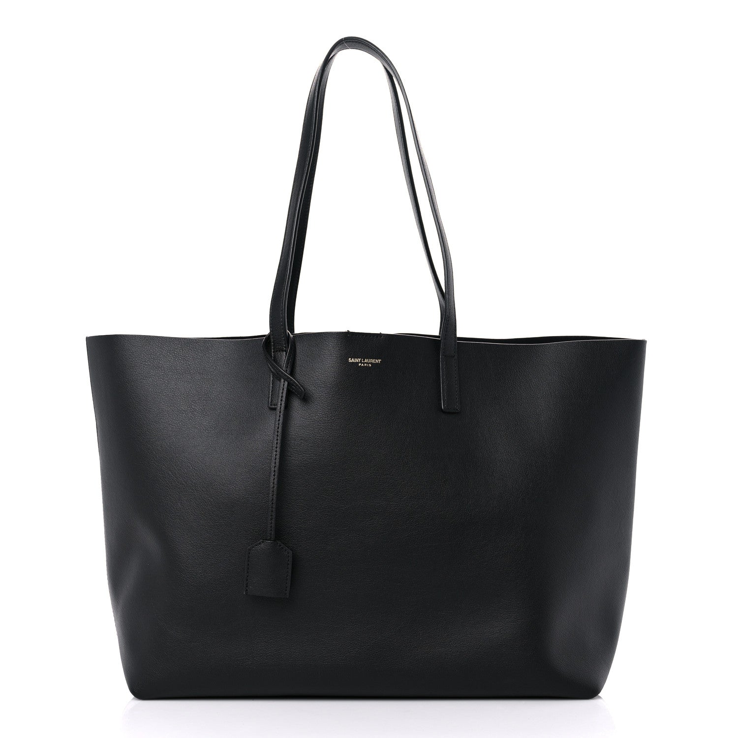 Saint Laurent Calfskin Large Shopping Tote Black 3 of 12