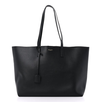 Saint Laurent Calfskin Large Shopping Tote Black 3 of 12