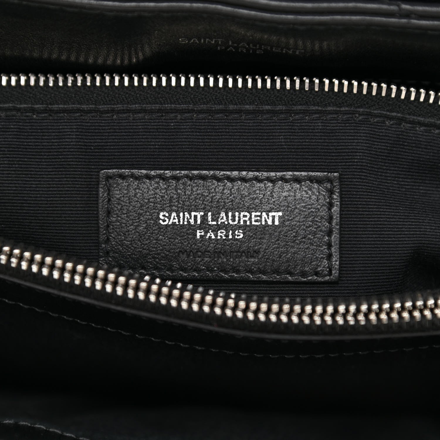 Saint Laurent Calfskin Y Quilted Monogram Large Loulou Chain Satchel Black 6 of 10