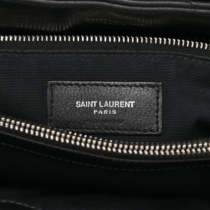 Saint Laurent Calfskin Y Quilted Monogram Large Loulou Chain Satchel Black 6 of 10