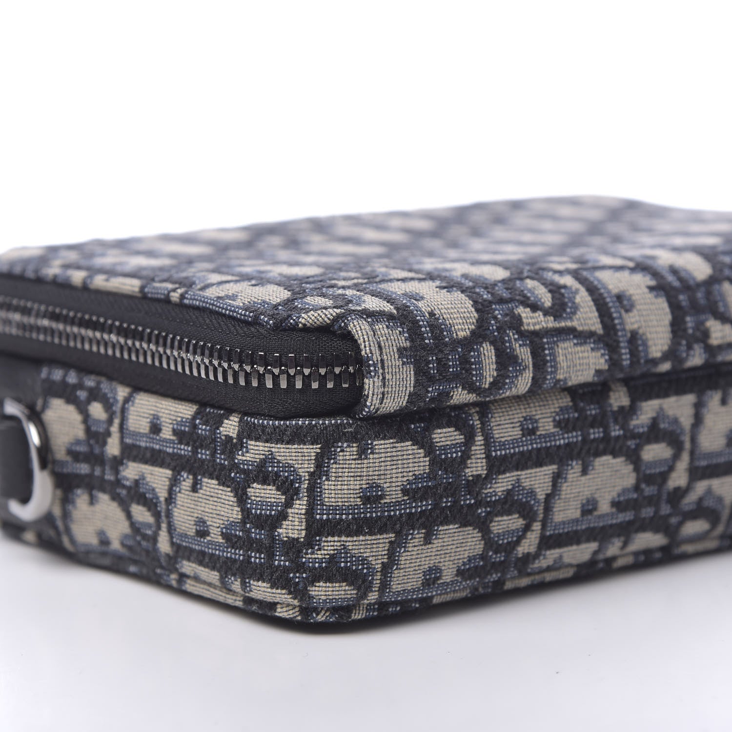 Christian Dior Oblique Pouch Navy Blue 9 of 12