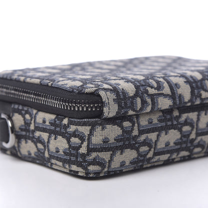 Christian Dior Oblique Pouch Navy Blue 9 of 12