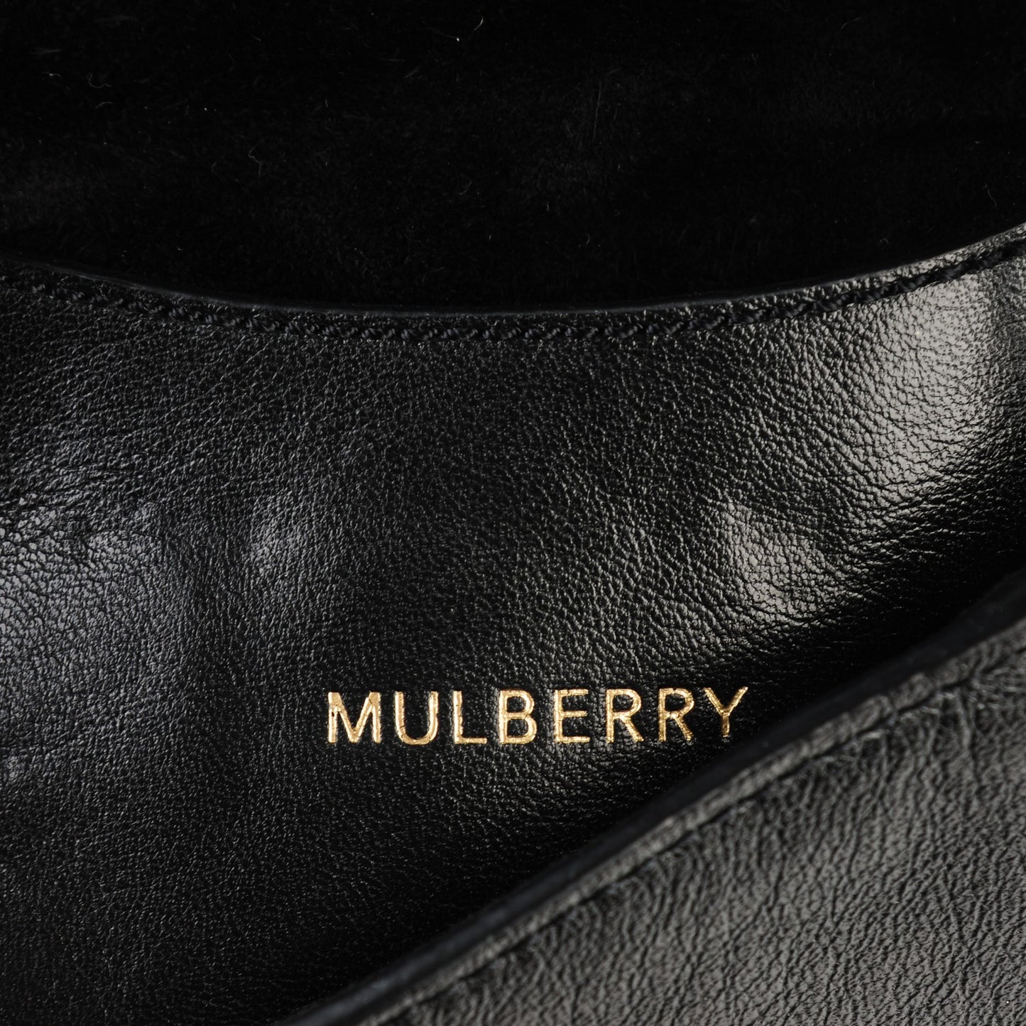 Glossy Goatskin Mini Lily Black