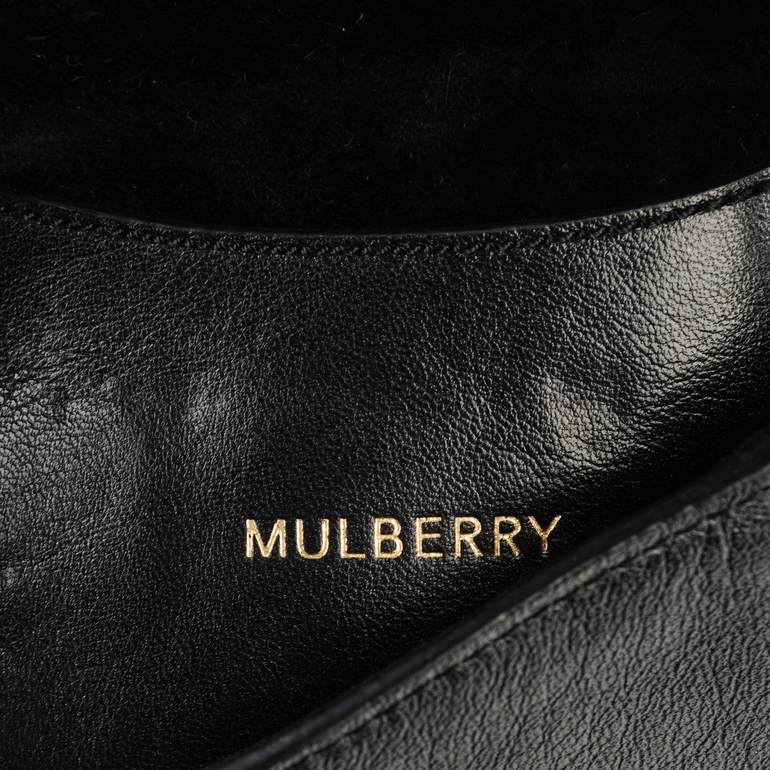 Mulberry Glossy Goatskin Mini Lily Black 6 of 8
