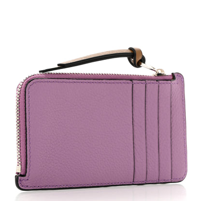 Loewe Soft Grained Calfskin Coin Card Holder Gold Guimauve 3 of 9