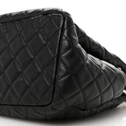 Chanel Lambskin Quilted CC Chain Bucket Bag Black Black 10 of 14