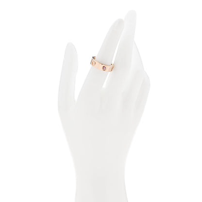 Cartier 18K Pink Gold Pink Sapphire 5.5mm LOVE Ring 53 6.5 3 of 5